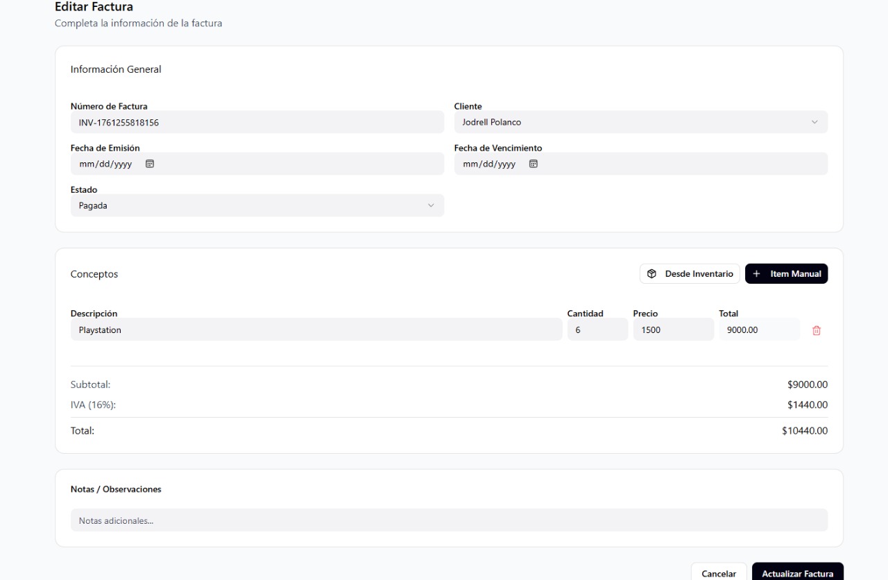 Gestión de Productos